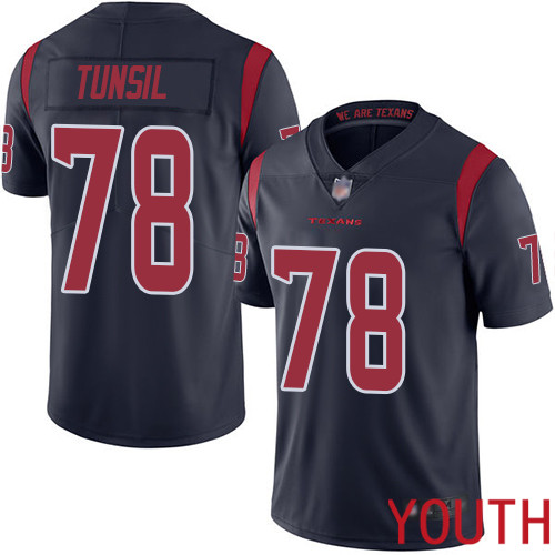 Houston Texans Limited Navy Blue Youth Laremy Tunsil Jersey NFL Football #78 Rush Vapor Untouchable
